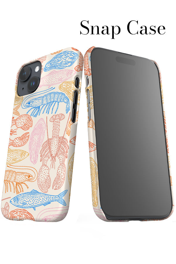 Mixed Ocean Creatures iPhone Snap Phone Case (Bright) | Harper & Blake