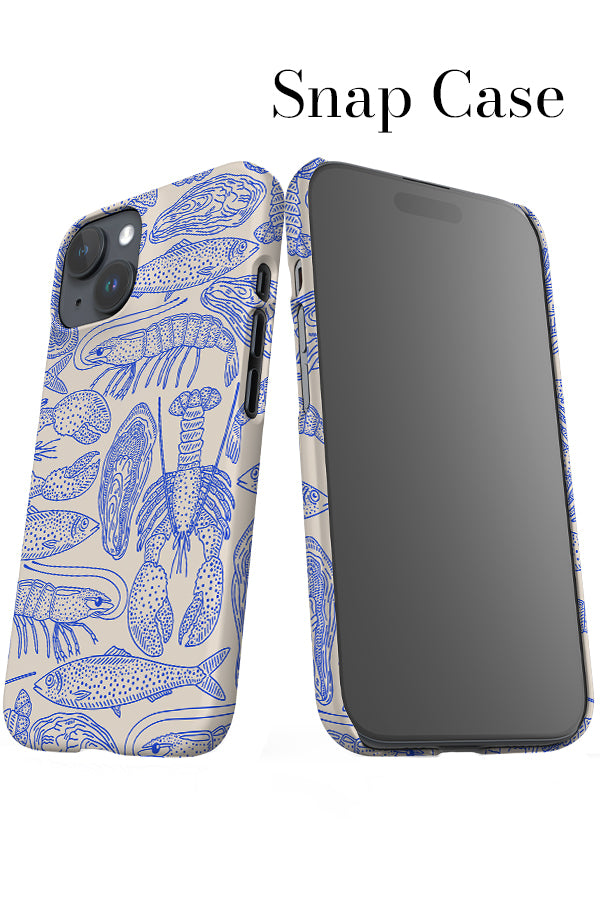 Mixed Ocean Creatures iPhone Snap Phone Case (Off-White) | Harper & Blake
