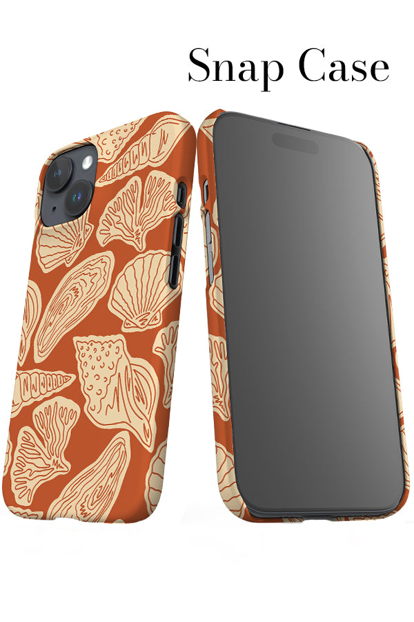 Mixed Shell iPhone Snap Phone Case (Burnt Orange Beige) | Harper & Blake