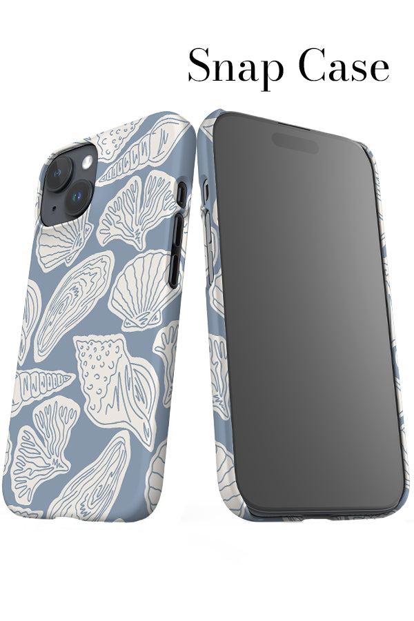 Mixed Shell iPhone Snap Phone Case (Dusty Blue) | Harper & Blake
