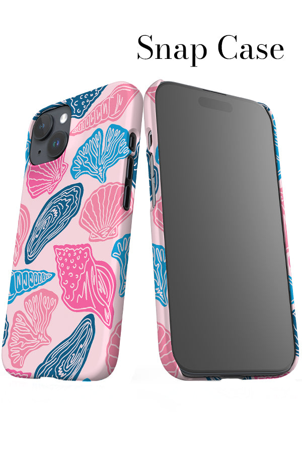 Mixed Shell iPhone Snap Phone Case (Pink Blue) | Harper & Blake