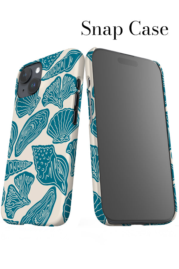 Mixed Shell iPhone Snap Phone Case (Beige Blue) | Harper & Blake