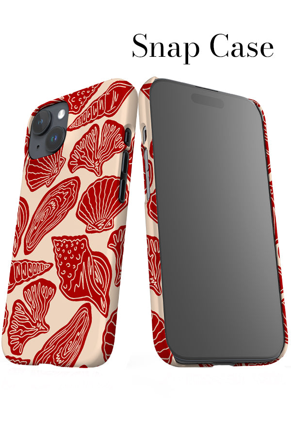 Mixed Shell iPhone Snap Phone Case (Red) | Harper & Blake