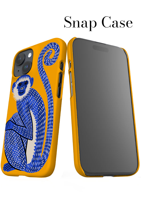 Monkey iPhone Snap Phone Case (Yellow & Blue) | Harper & Blake