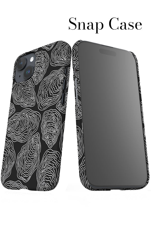 Oversized Oyster iPhone Snap Phone Case (Black) | Harper & Blake