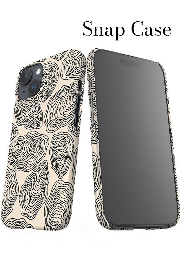 Oversized Oyster iPhone Snap Phone Case (White) | Harper & Blake