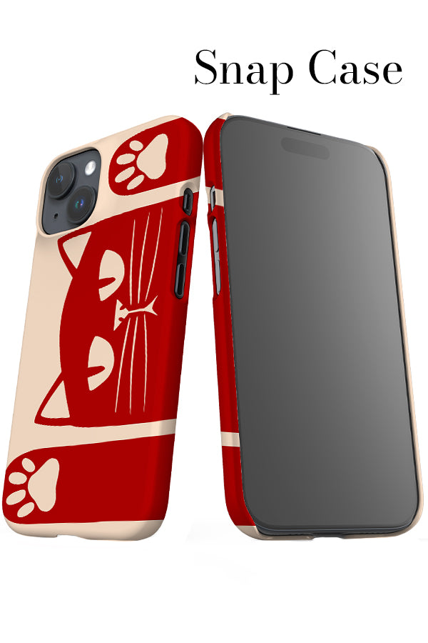 Playful Cat iPhone Snap Phone Case (Off-White) | Harper & Blake