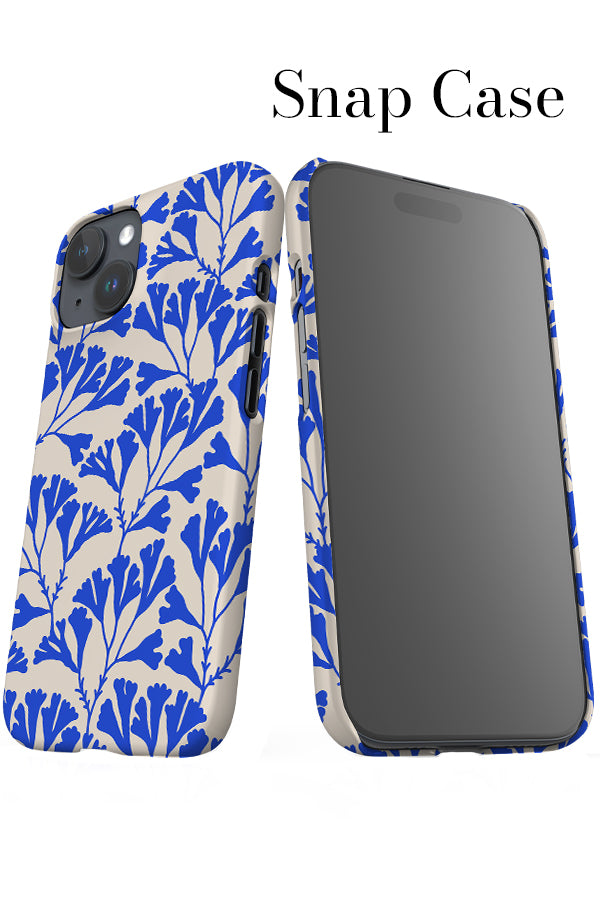 Seaweed iPhone Snap Phone Case (Off-White & Blue) | Harper & Blake