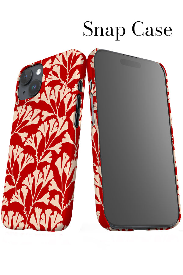 Seaweed iPhone Snap Phone Case (Red) | Harper & Blake