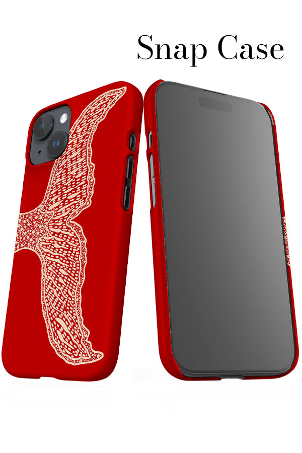 Shark Tail iPhone Snap Phone Case (Red) | Harper & Blake