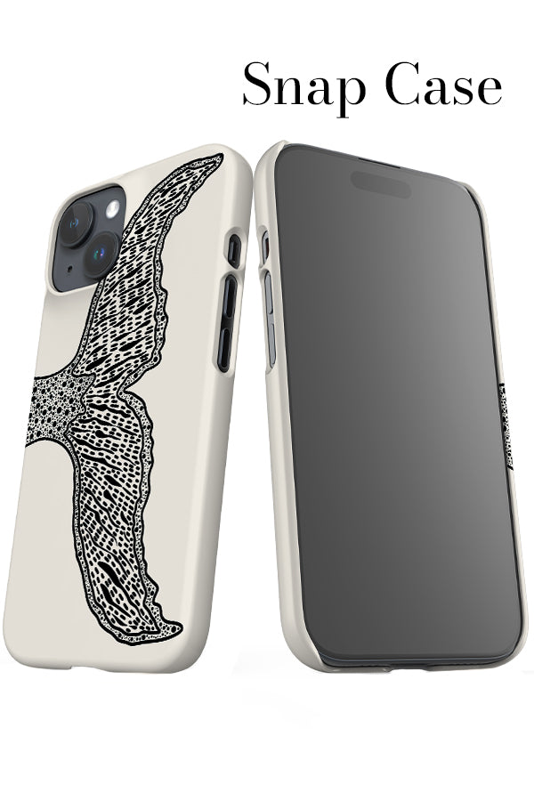 Shark Tail iPhone Snap Phone Case (White) | Harper & Blake