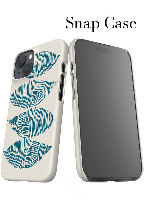 Shell Placement iPhone Snap Phone Case (Beige Blue) | Harper & Blake