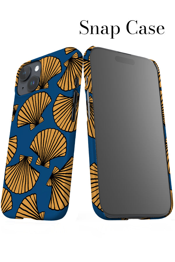 Shell Scatter Colour iPhone Snap Phone Case (Blue Yellow) | Harper & Blake