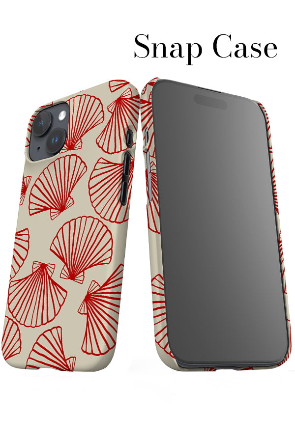 Shell Scatter Lines iPhone Snap Phone Case (Off White) | Harper & Blake
