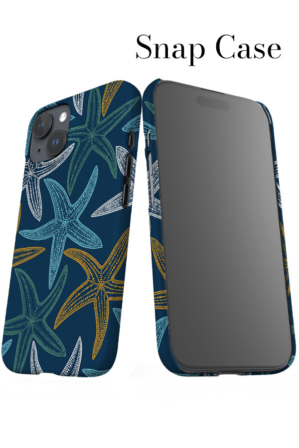 Starfish Scatter iPhone Snap Phone Case (Navy) | Harper & Blake