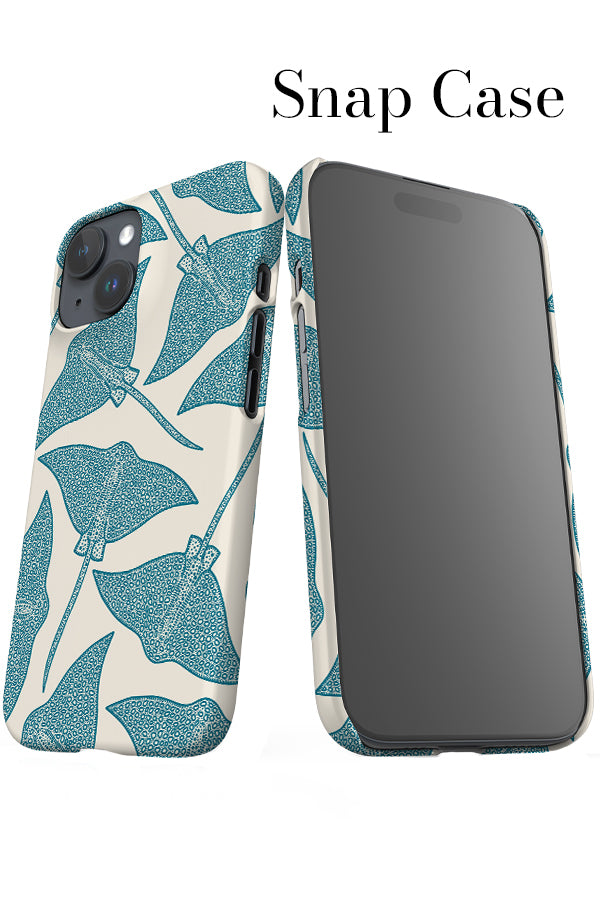 Stingray Details iPhone Snap Phone Case (Beige Blue) | Harper & Blake