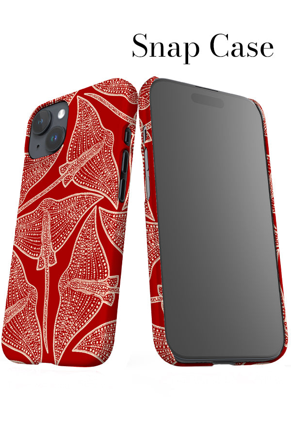 Stingray Scatter iPhone Snap Phone Case (Red) | Harper & Blake