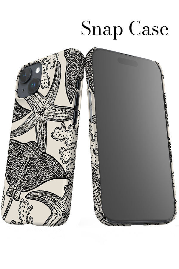 Stingray & Starfish iPhone Snap Phone Case (White) | Harper & Blake