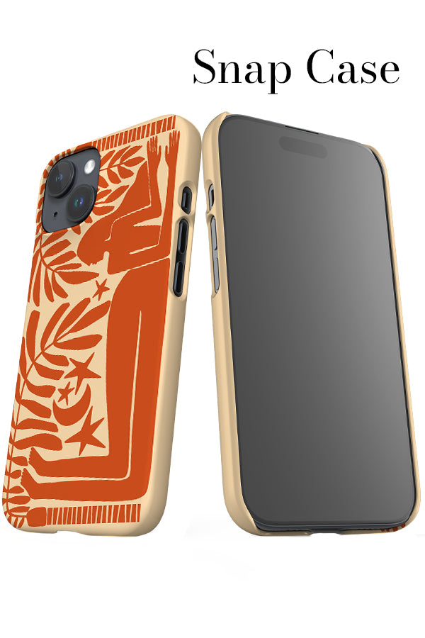 Under the Stars iPhone Snap Phone Case (Beige Burnt Orange) | Harper & Blake