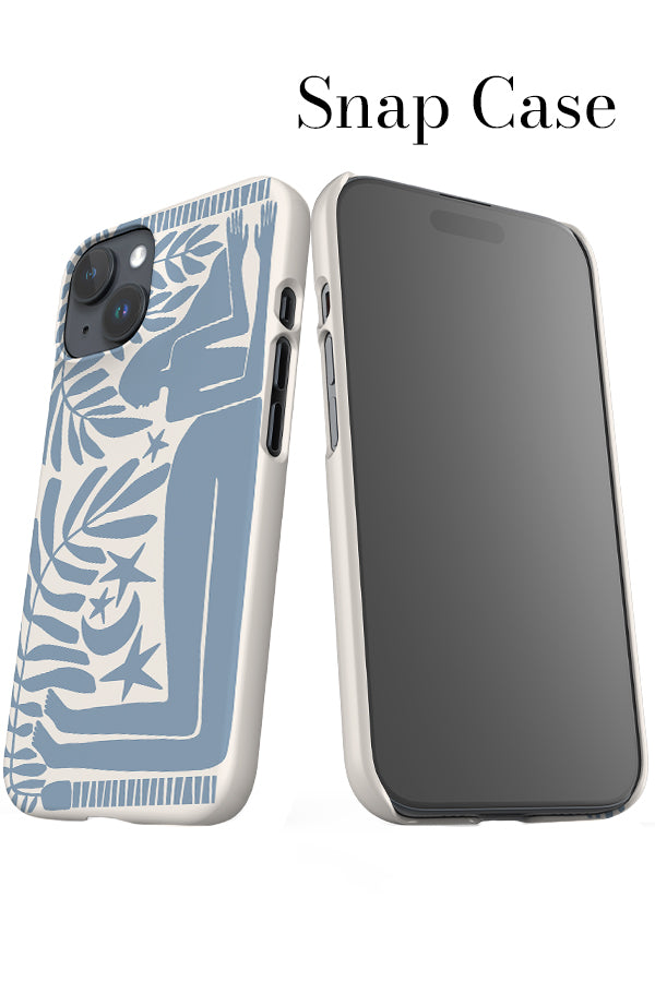Under the Stars iPhone Snap Phone Case (Dusty Blue Ivory) | Harper & Blake
