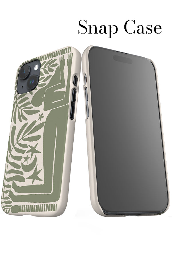 Under the Stars iPhone Snap Phone Case (Linen Moss Green) | Harper & Blake