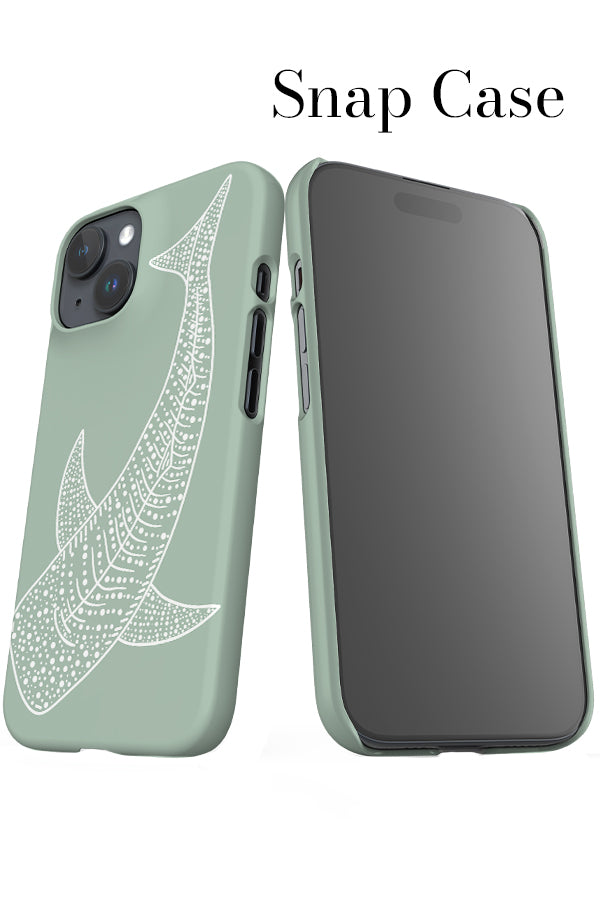 Whale Shark iPhone Snap Phone Case (Mint) | Harper & Blake