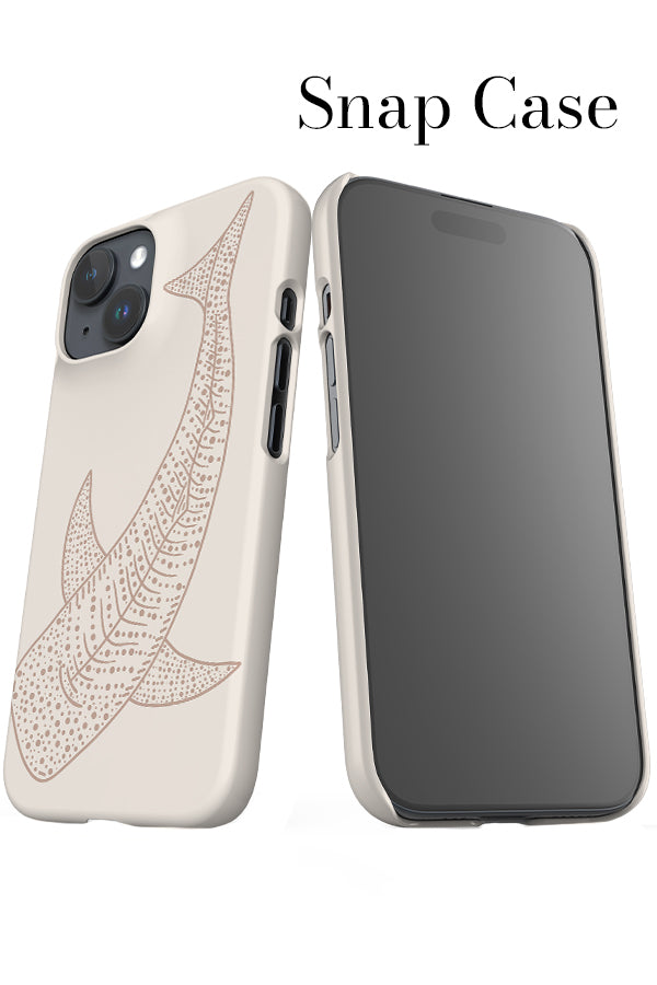 Whale Shark iPhone Snap Phone Case (Pale Terracotta) | Harper & Blake