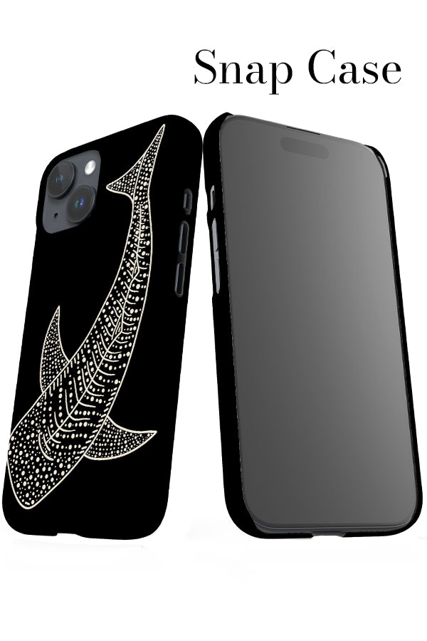 Whale Shark iPhone Snap Phone Case (Black & White) | Harper & Blake