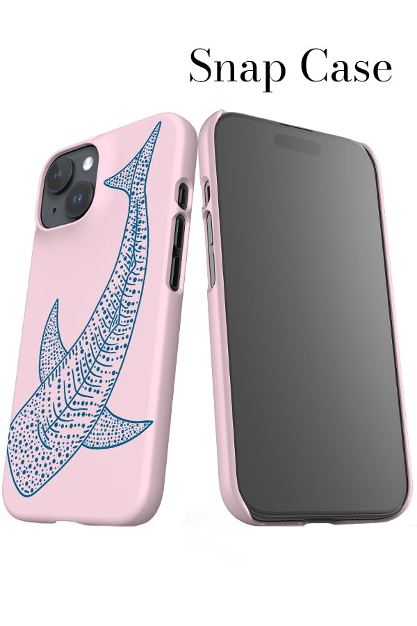 Whale Shark iPhone Snap Phone Case (Pink & Blue) | Harper & Blake