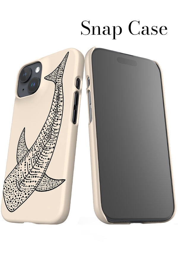 Whale Shark iPhone Snap Phone Case (White) | Harper & Blake