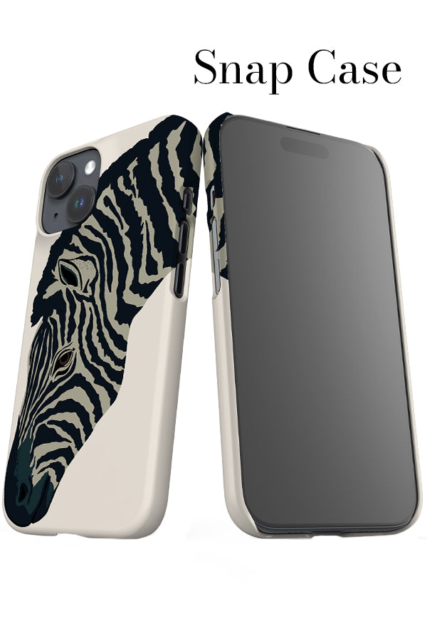 Zebra iPhone Snap Phone Case (Off-White) | Harper & Blake