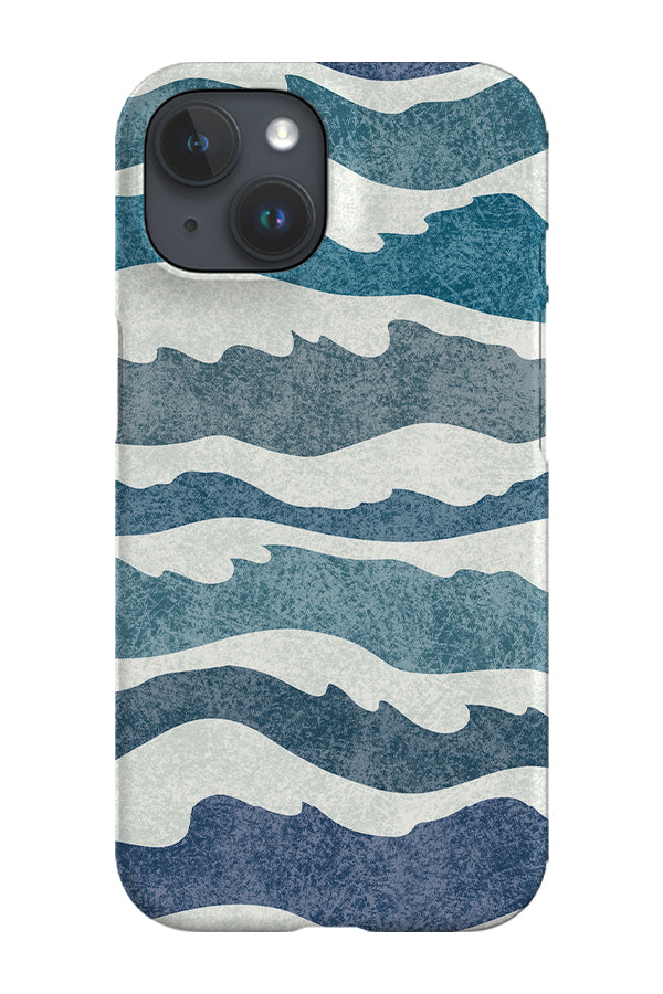 Textured Ocean Waves by Denes Anna Design Phone Case (Blue) | Harper & Blake