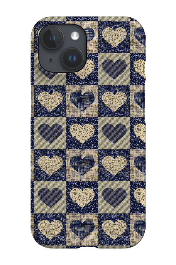 Textured Valentine Love Hearts by Denes Anna Design Phone Case (Blue) | Harper & Blake