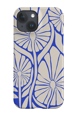 Abstract Flower Phone Case (Electric Blue) | Harper & Blake
