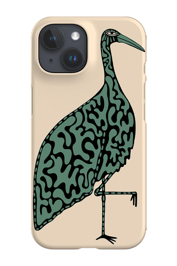 Bird Placement Phone Case (Beige Green) | Harper & Blake