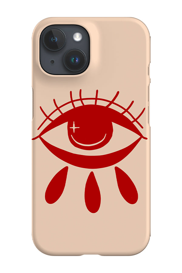 Bohemian Abstract Eye Phone Case (Off White Red) | Harper & Blake