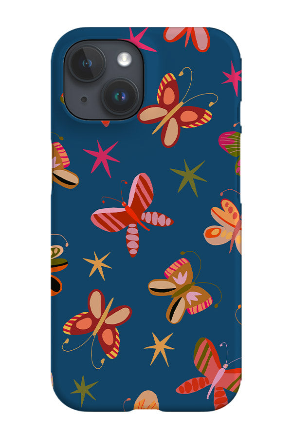 Butterfly Scatter Phone Case (Burgundy Teal) | Harper & Blake