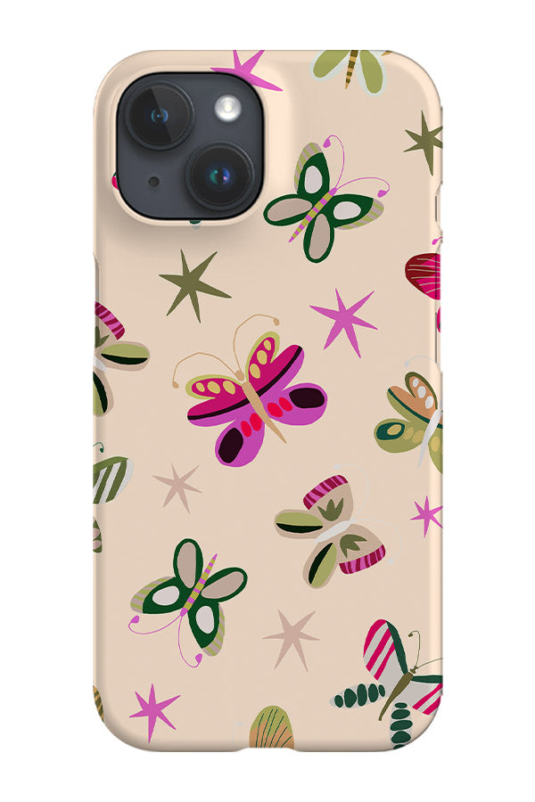 Butterfly Scatter Phone Case (Magenta Cream) | Harper & Blake