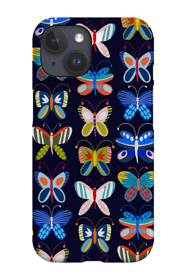 Butterfly Stripe Phone Case (Green Black) | Harper & Blake