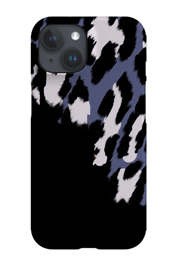 Classic Leopard Print Colour Block Phone Case (Blue) | Harper & Blake