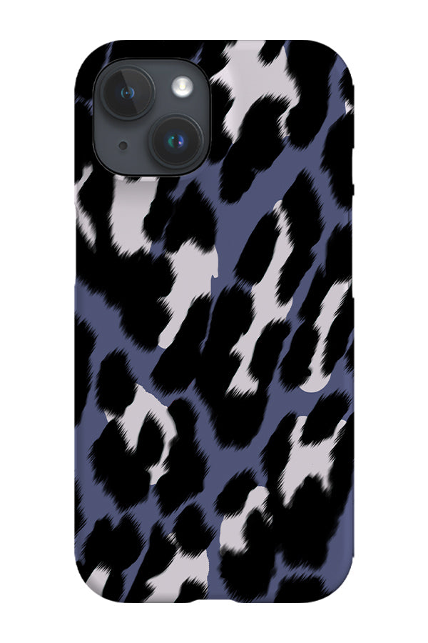 Classic Leopard Print Phone Case (Blue Ink)