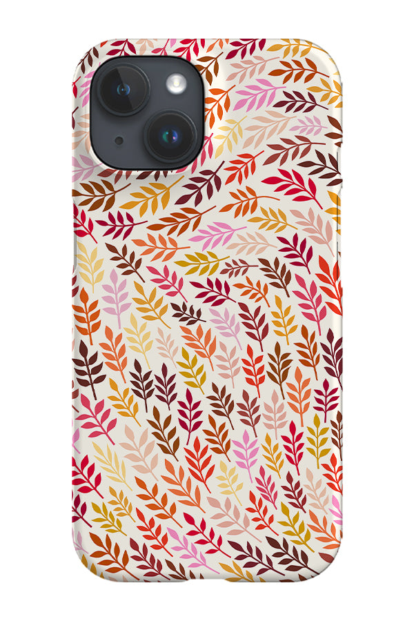 Leaf Swirl by Rachel Parker Phone Case (White)