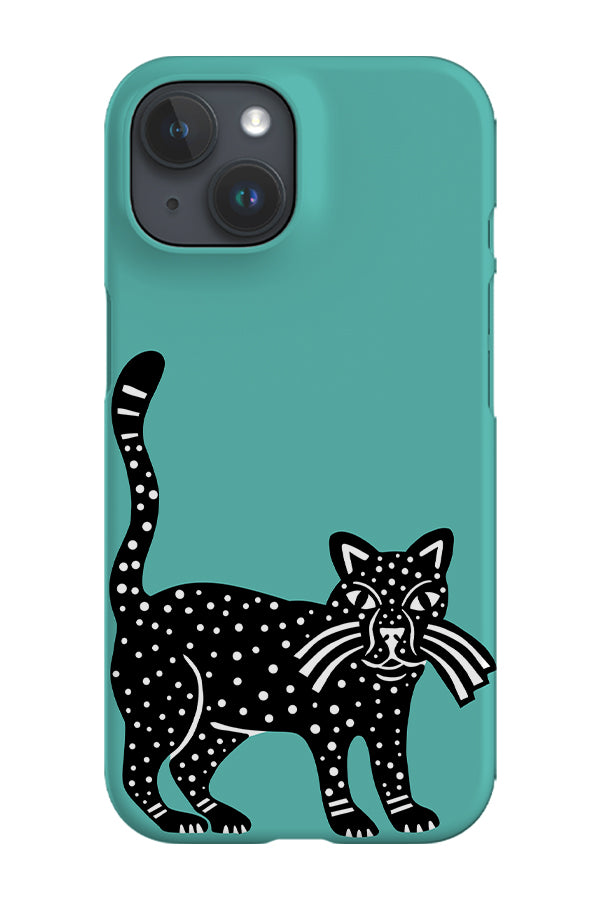 Cheetah Phone Case (Turquoise)