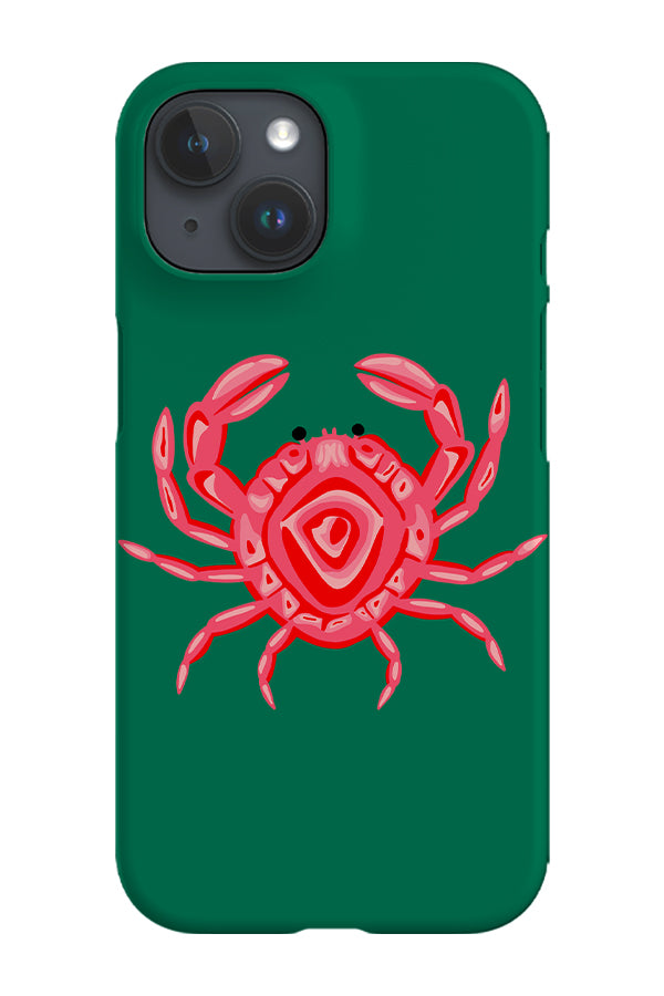 Crab Placement Phone Case (Green) | Harper & Blake