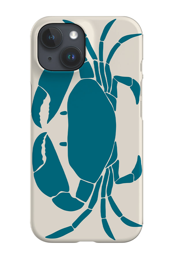 Crab Block Colour Phone Case (Off White & Blue) | Harper & Blake