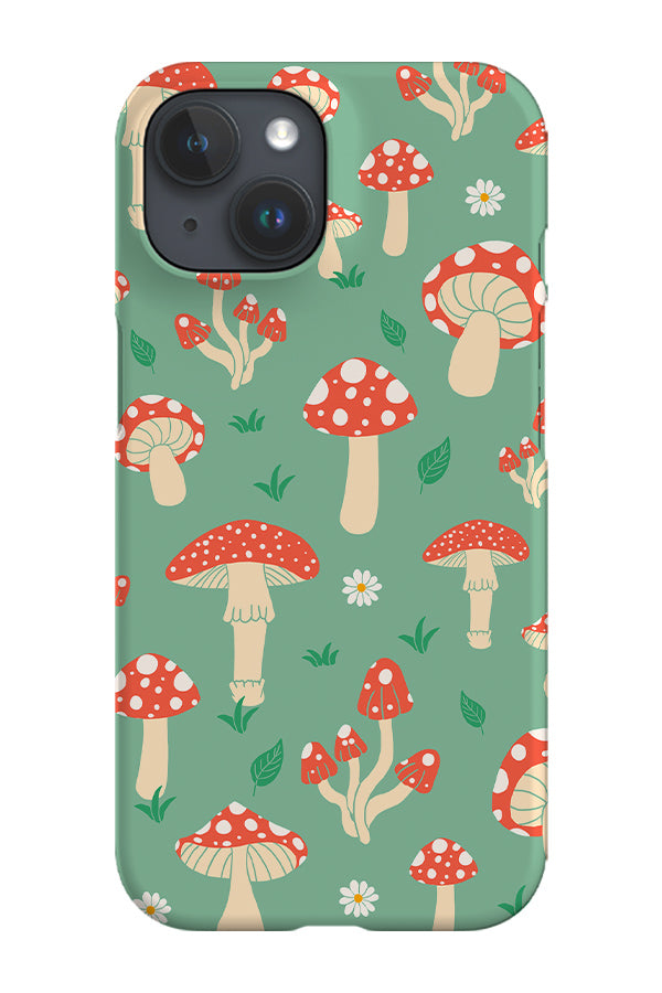 Cottagecore Cute Bold Mushroom Phone Case (Mint) | Harper & Blake