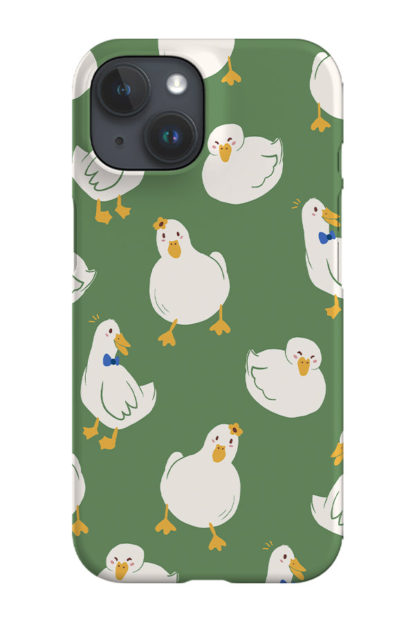 Cute Ducks Phone Case (Green) | Harper & Blake