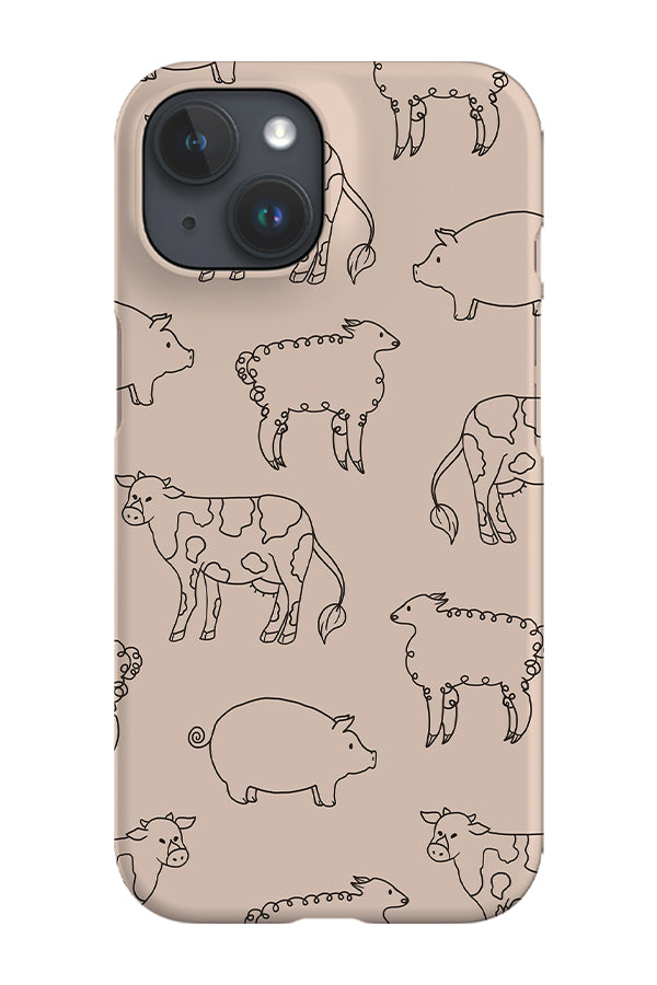 Farm Animals Phone Case (Peach) | Harper & Blake