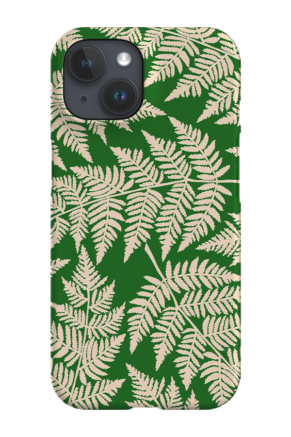 Fern Scatter Bold Phone Case (Green Cream) | Harper & Blake