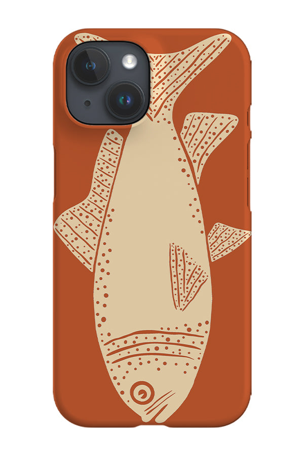 Fish Phone Case (Burnt Orange Beige) | Harper & Blake